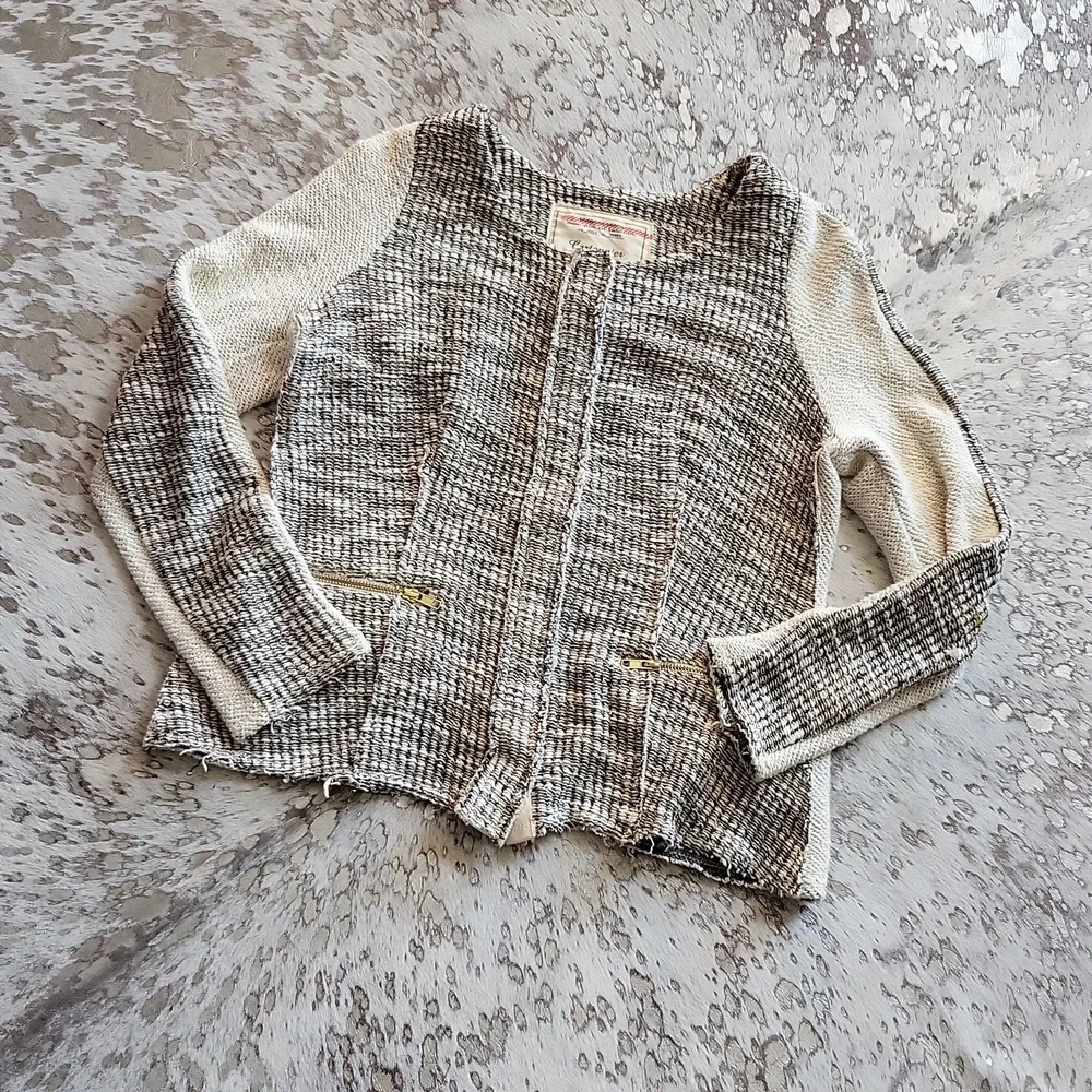 Anthropologie Cartonnier Glimmer Tweed Jacket SzM